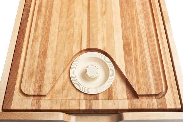 Alt view image 6 of 7 - Wood Base Cabinet Cutting Board Drawer Replacement System w/Soft-Close