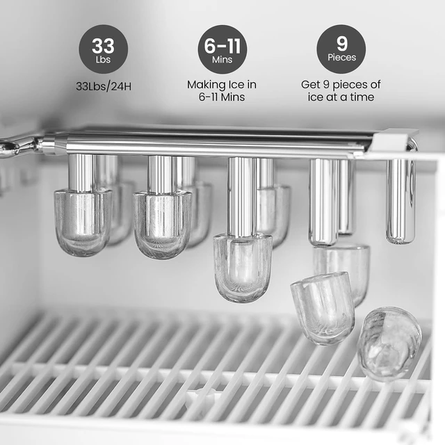 Alt view image 4 of 7 - Water Dispenser with Ice Maker, 3 in 1 Water Cooler, Top Loading