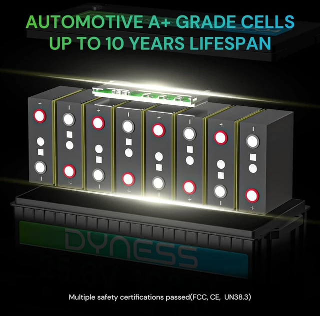 Alt view image 3 of 7 - 24V 100Ah LiFePO4 Lithium Battery for RV, Solar System and Marine