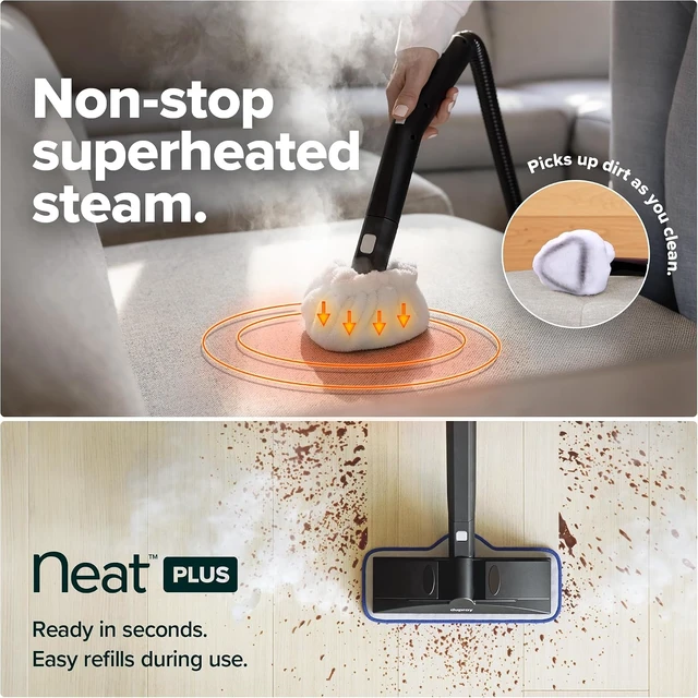 Alt view image 3 of 7 - Neat Plus Steam Cleaner for Home with Storage Bag