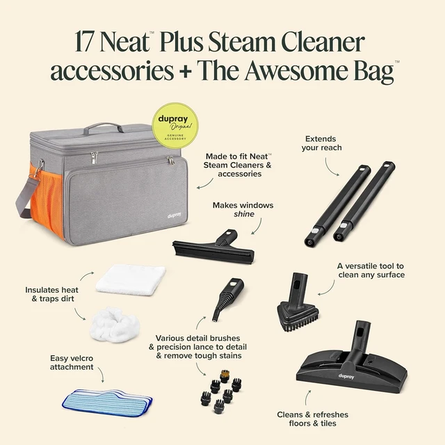 Alt view image 4 of 7 - Neat Plus Steam Cleaner for Home with Storage Bag