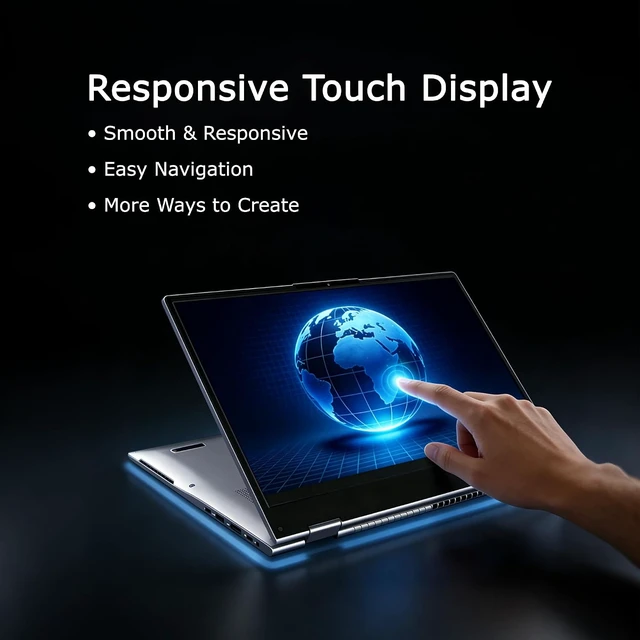 Alt view image 4 of 7 - 15.6" Yoga 2-in-1 Touchscreen Laptop, 8GB RAM 256GB SSD