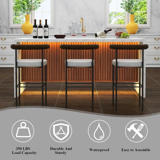 Alt view image 6 of 7 - 71" Large Imitation Marble Dining Table for 6-8 People, with LED Lights