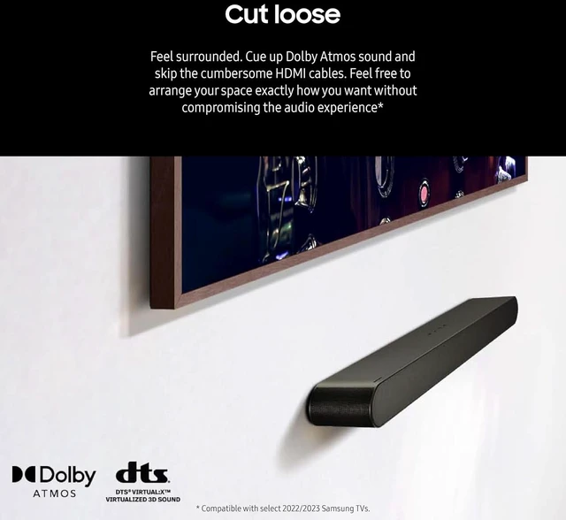 Alt view image 5 of 7 - S60D 5.0ch Soundbar w/Wireless Dolby Atmos Audio, All-in-One Design, Q-Symphony, SpaceFit Sound Pro, Adaptive Sound, Game Mode Pro with Alexa Built-in, HW-S60D/ZA