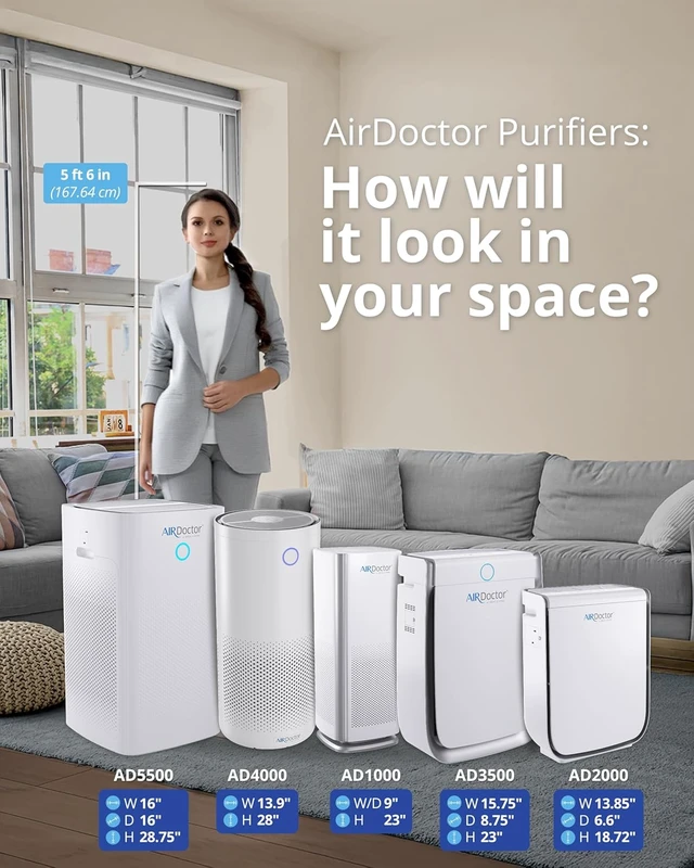 Alt view image 3 of 7 - AD1000 HEPA Air Purifier