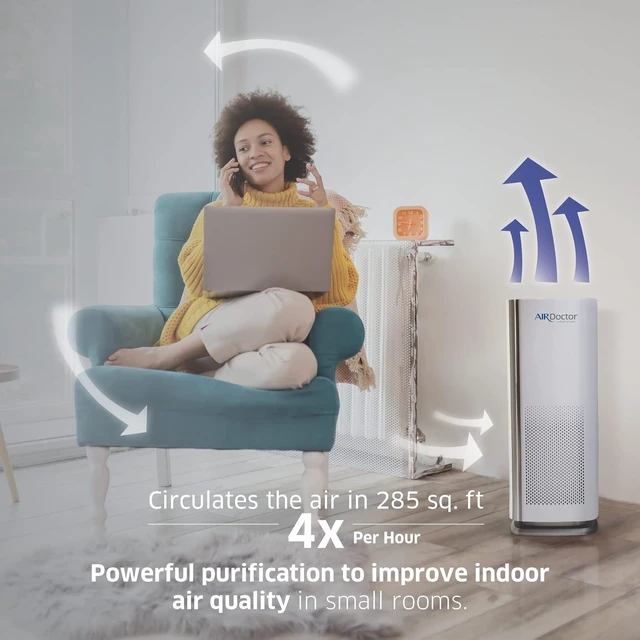 Alt view image 7 of 7 - AD1000 HEPA Air Purifier