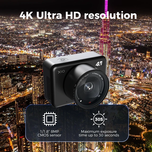 Alt view image 3 of 7 - X10 4K Time Lapse Camera Wi-Fi App Control 90-Day Ultra-Long Battery