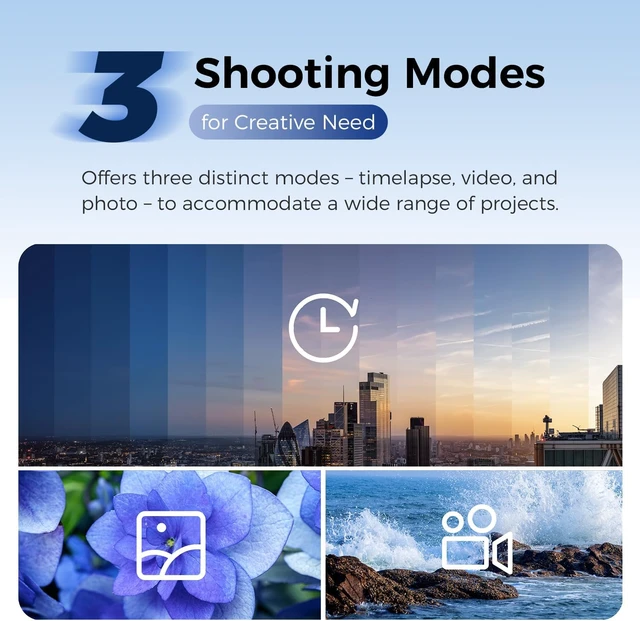 Alt view image 5 of 7 - X10 4K Time Lapse Camera Wi-Fi App Control 90-Day Ultra-Long Battery