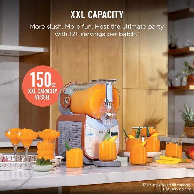 Alt view image 5 of 7 - SLUSHi MAX Smart Frozen Drink Maker, 12+ Servings, Peach, FS605