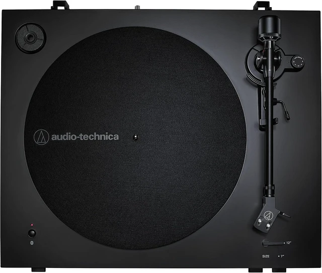 Alt view image 2 of 7 - AT-LP3XBT-BK Bluetooth Turntable Belt Drive Fully Automatic 33/45 (Black)