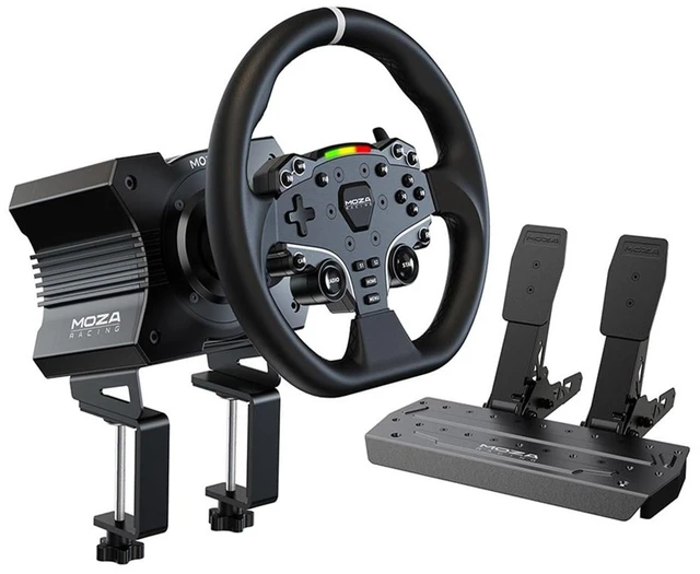 Main image of R5 Bundle Racing Wheel, Direct Drive Base, Pedals Simulator Kit for PC