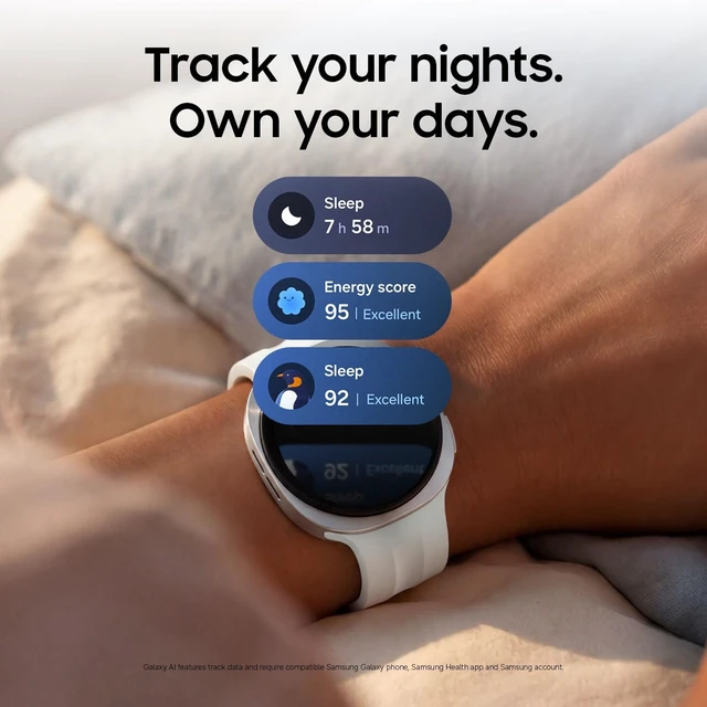 Alt view image 6 of 7 - Galaxy Watch9, Cream, 40mm Bluetooth Smartwatch