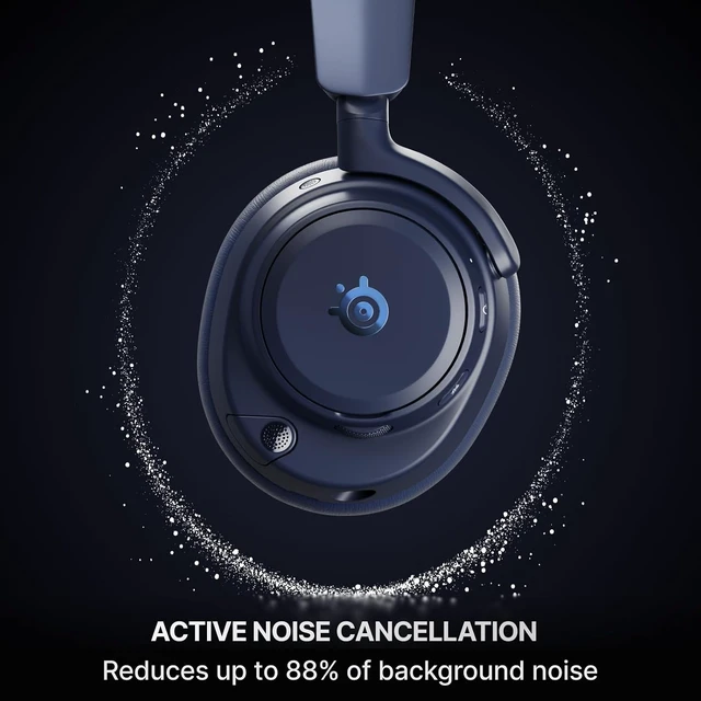 Alt view image 5 of 7 - Arctis Nova Pro Omni - Hi-Res Wireless Gaming Headset, 96kHz/24bit, ANC, ClearCast Pro Mic, AI Noise Rejection, Mobile App, Mix 2.4GHz + BT, OmniPlay PC++Xbox - Midnight Blue