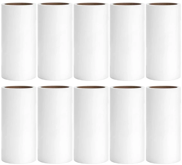 Main image of Lint Roller Refills 4 inch Bulk 10 Rolls Total 600 Sheets Extra Sticky Lint Remover Replacement Refills Compatible with Evercare PetLovers Muji IKEA and Others (Inside Dia. 1-1/2 inch)