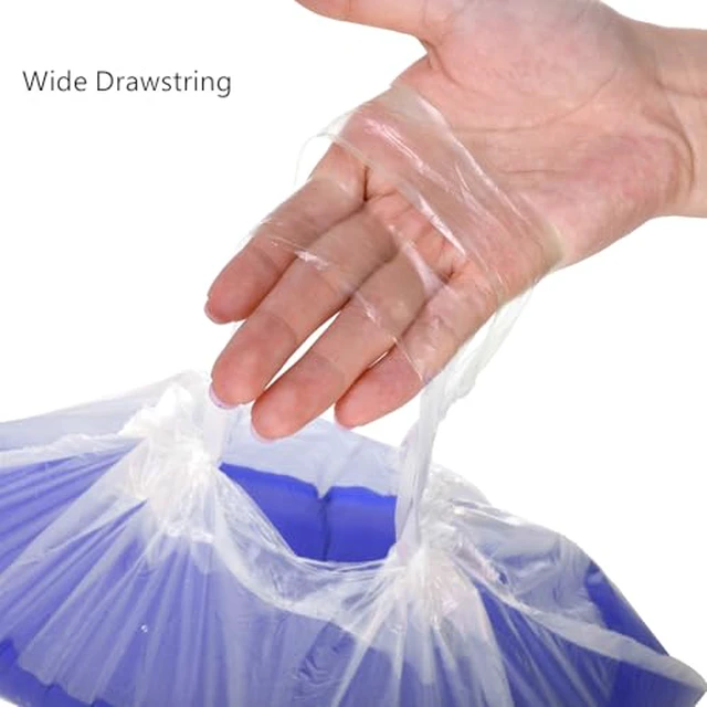 Alt view image 4 of 7 - 200 Pack Portable Potty Chair Liners with Drawstring, Potty Bags Liners Disposable for Baby Toilet Potty Training Seat