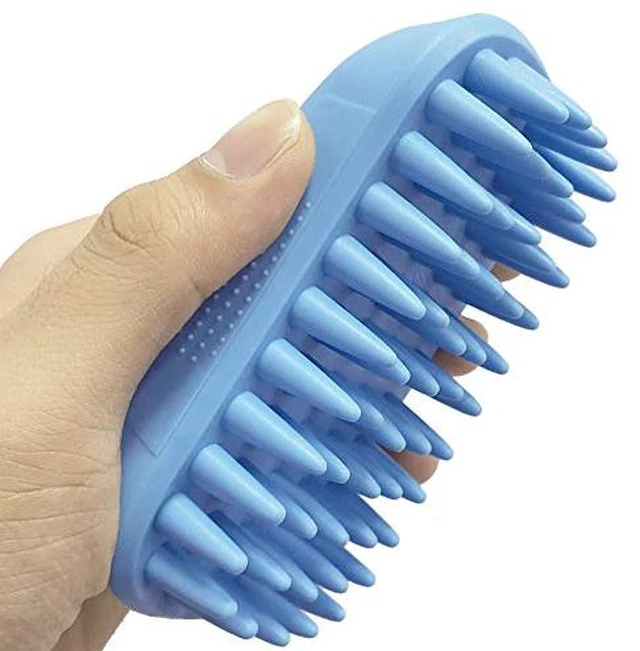 Main image of Pet Silicone Shampoo Brush for Long & Short Hair Medium Large Pets Dogs Cats,Shower Wash Curry Brush,Dog hair Products Accessories Dog Back Massage for Long & Short Hair Small Large Pets Dogs(