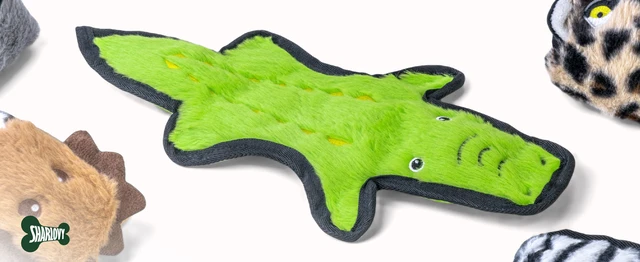 Alt view image 5 of 6 - No Stuffing Dog Toys Crinkle Squeaky, Long Lasting Chews for Aggressive, Durable Plush Dog Puppy Chew Toys for Teething, with 6 Tough Layers for Small Medium Large Breed-5pack,Large