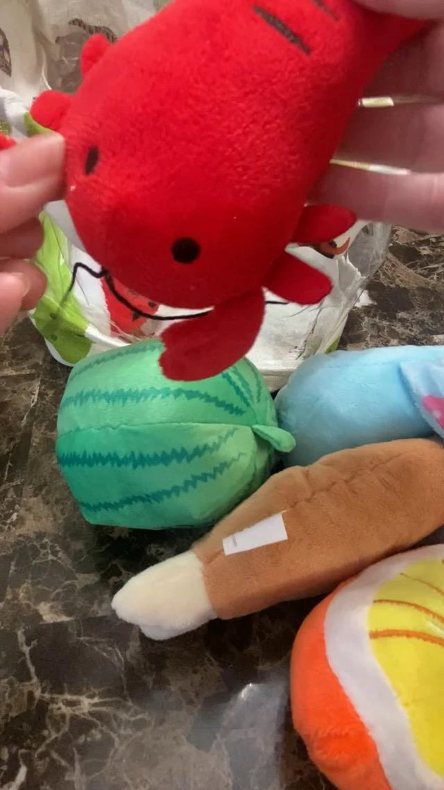Alt view image 6 of 7 - Dog Squeaky Toys, Plush Small Dog Toys for Dogs, Stuffed with Squeakers,12 pcs Puppy Toys with a Carrying Bag for Small Medium Size