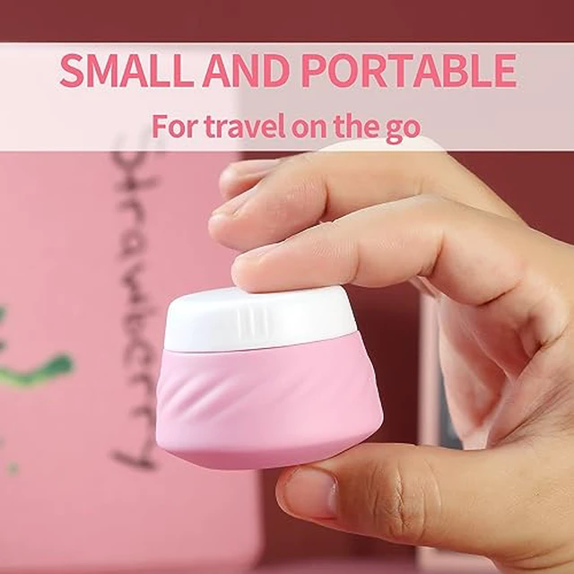 Alt view image 3 of 7 - Travel Containers for Toiletries, Silicone Cream Jars TSA Approved Size with Clear Bag, Leak-proof Accessories Lid Cosmetic Face Body Hand (4 Pack), 30ml