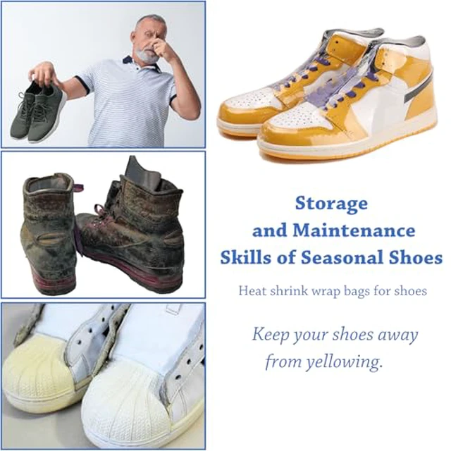 Alt view image 5 of 5 - Shoe Shrink Wrap Bags 11x18 Inches 100 Pcs