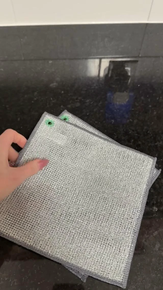 Alt view image 4 of 6 - Non Scratch Wire Dishcloth,Wire Dishwashing Rags,8 * 8 in,8 Pcs