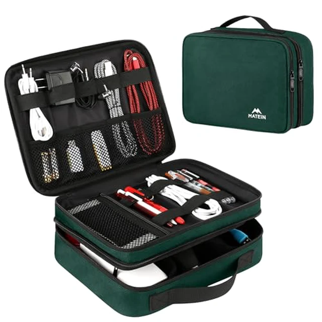 Alt view image 5 of 6 - Electronics Organizer Travel Case, Cable Organizer Bag, Black
