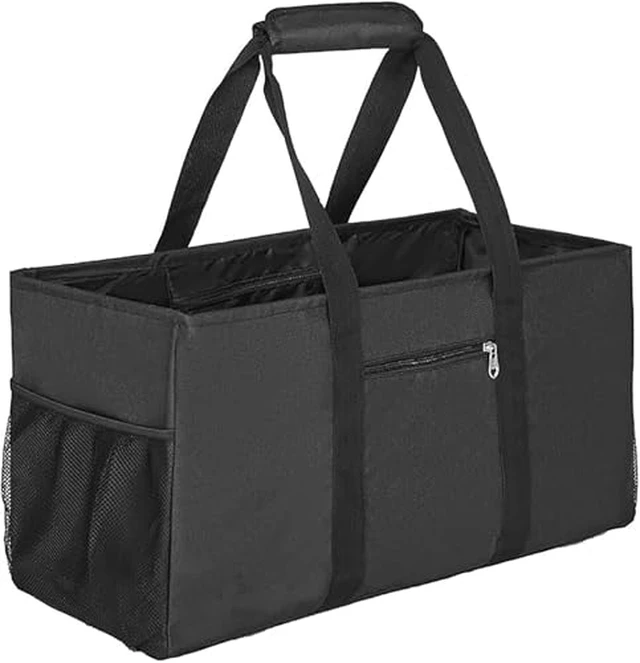 Alt view image 2 of 5 - Large Utility Tote Bag - Reusable Grocery Bags Foldable Heavy Duty