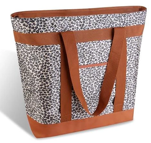 Alt view image 4 of 7 - Insulated Grocery Tote Bags, Large Reusable Cooler Bags, Green, 39L