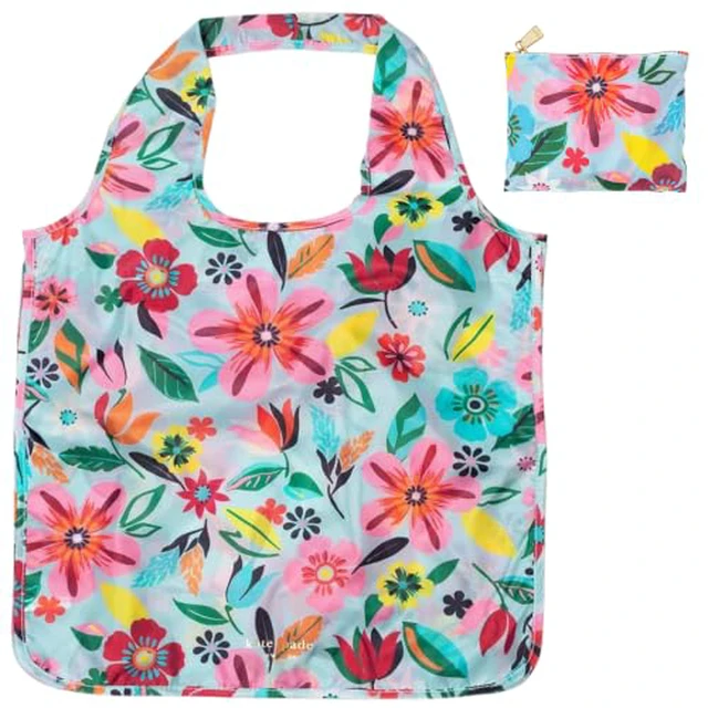 Alt view image 4 of 7 - Reusable Produce Bags, Shopping Tote with Zipper Storage Pouch, Lightweight Foldable Grocery Bag