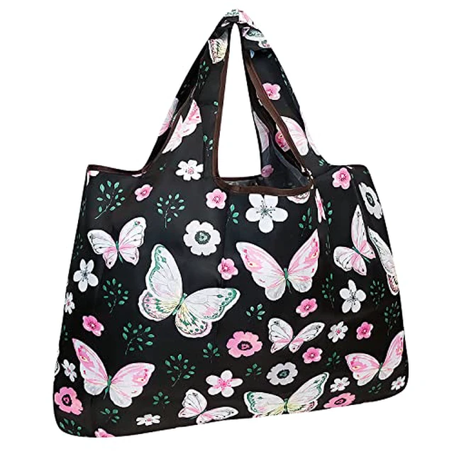 Alt view image 6 of 6 - Large Foldable Tote Nylon Reusable Grocery Bags, Hawaiian Fun