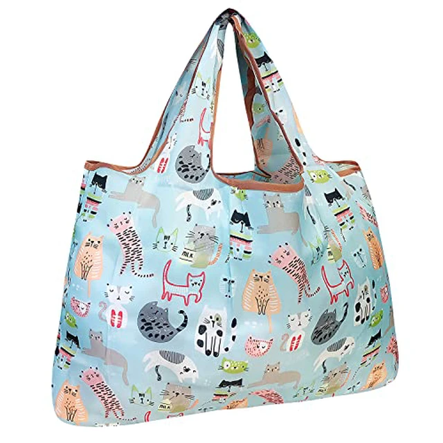Alt view image 4 of 7 - Large Foldable Tote Nylon Reusable Grocery Bags