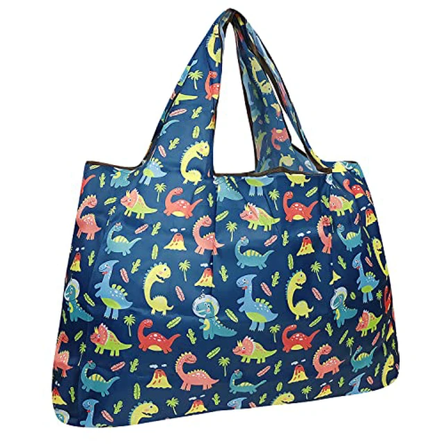 Alt view image 6 of 7 - Large Foldable Tote Nylon Reusable Grocery Bags