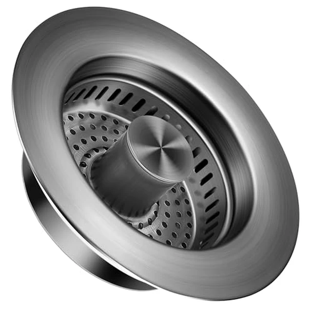 Alt view image 5 of 5 - Kitchen Sink Drain Strainer Stopper, Anti-Clog & Quick Drain
