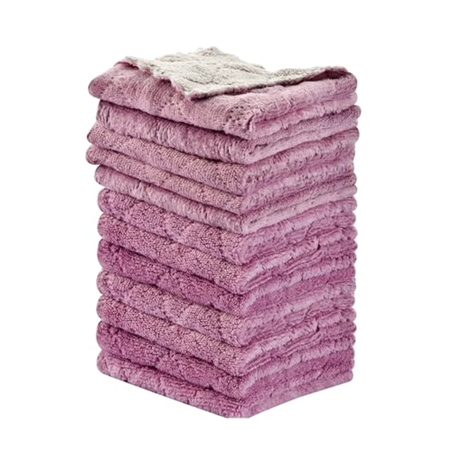 Alt view image 2 of 5 - 12PCS Kitchen Towels Dish Cloths, Reusable Cleaning Rags 10x6in
