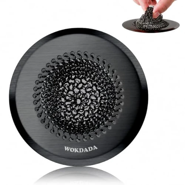 Alt view image 4 of 4 - Sink Drain Strainer,Patented Reversible Chain Mesh Basket Anti-Clog