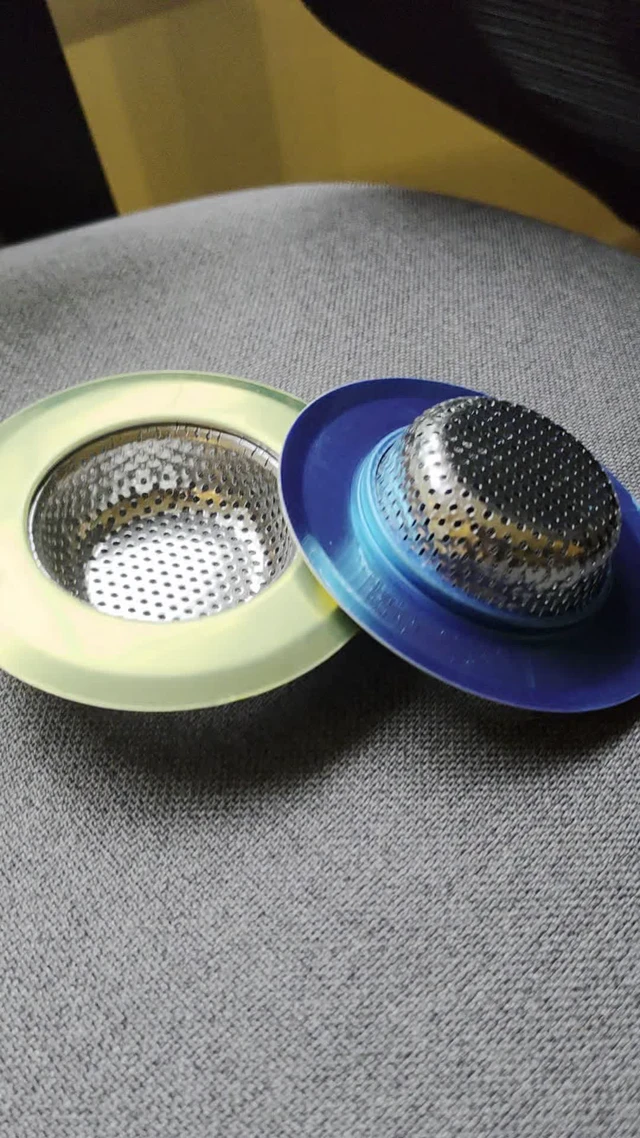 Alt view image 3 of 3 - 2PCS Sink Drain Strainer Set, 4.5 Inch Outer Diameter