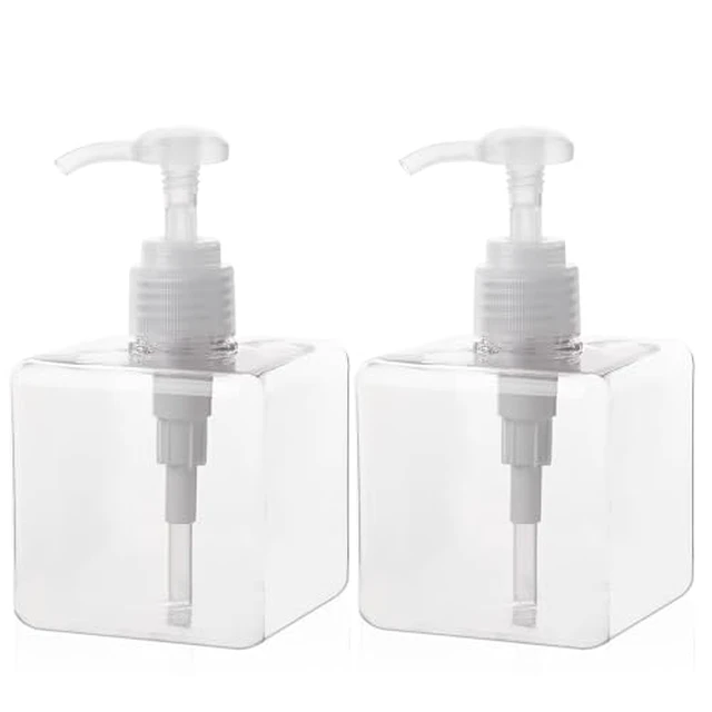 Alt view image 4 of 4 - Plastic Pump Bottle Refillable Lotion Soap Dispenser 22oz White 2 Pack