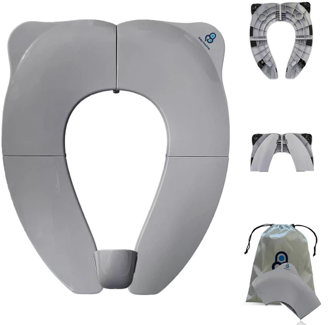 Main image of Baby Proof Me Gray Travel Potty Training Seat - Toddler Toilet Seat Cover
