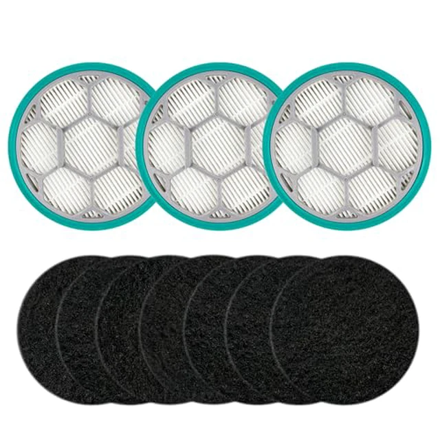 Alt view image 2 of 5 - Hepa Filter Sponge Replacement Accessories for Neakasa/Neabot P1 Pro Pet Grooming Kit & Vacuum(3 Hepa Filters+7 Sponges)