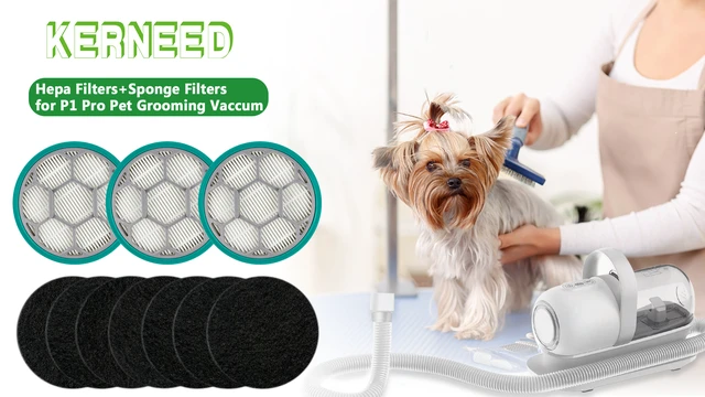 Alt view image 5 of 5 - Hepa Filter Sponge Replacement Accessories for Neakasa/Neabot P1 Pro Pet Grooming Kit & Vacuum(3 Hepa Filters+7 Sponges)