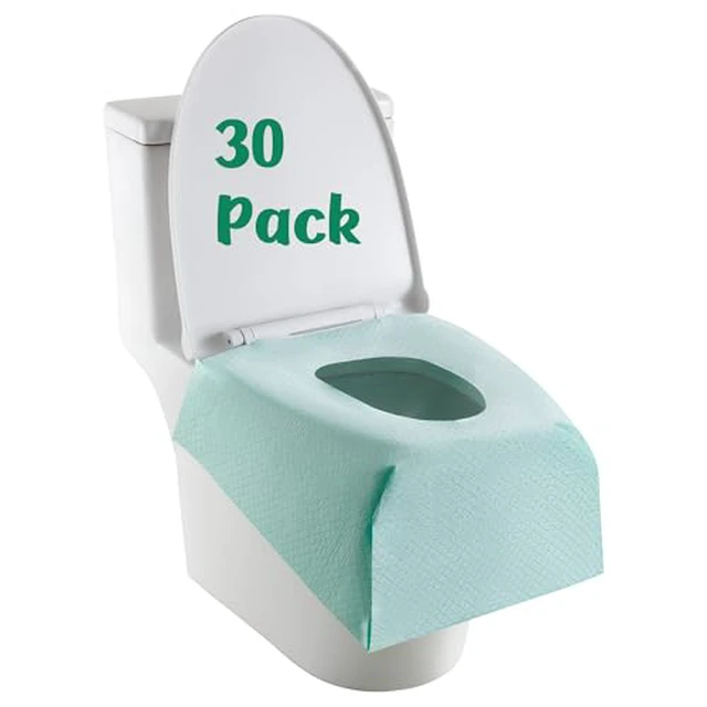 Alt view image 2 of 5 - Full Coverage Toilet Seat Covers Disposable 30 Pack
