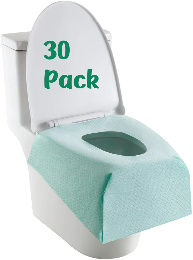 Main image of Full Coverage Toilet Seat Covers Disposable 30 Pack