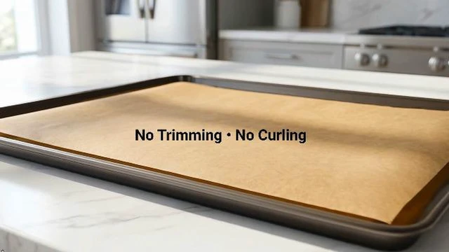 Alt view image 3 of 3 - Parchment Paper 100 Sheets Precut 9.8x13.8in Unbleached Non-Stick Baking