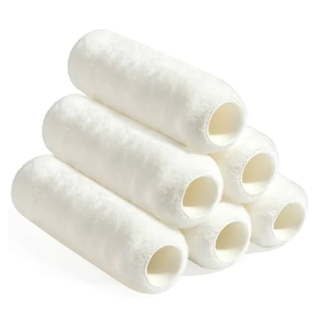 Alt view image 2 of 3 - SpicyOrange 9 Inch Paint Roller Covers, Premium Lint-Free Roller Covers with Spring-Shaped Fiber Technology, High Paint Pickup & Smooth Release for Walls, Ceilings & Home Improvement Painting