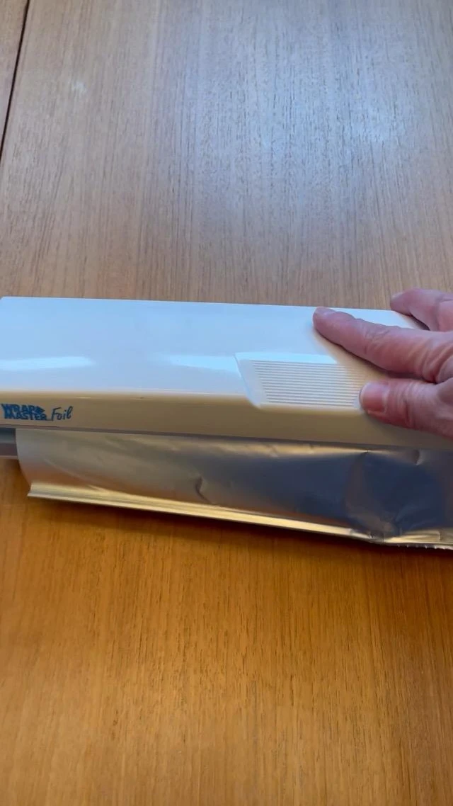 Alt view image 5 of 5 - Plastic Wrap Dispenser With Cutter, Reusable Cling Film Dispenser, Cling Wrap Dispenser With Slide Cutter, Also For Aluminum Foil, Tin Foil, Baking Paper (L)