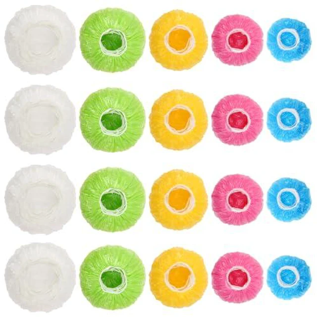Alt view image 3 of 6 - 130Pcs Bowl Covers, Sublaga 5 Sizes Reusable Elastic Food Bowl Covers