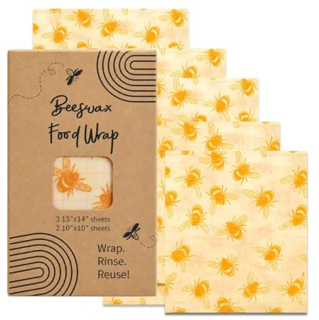 Alt view image 4 of 4 - 14x55 Inch Beeswax Wrap Roll for Food, Cut to Size Paper
