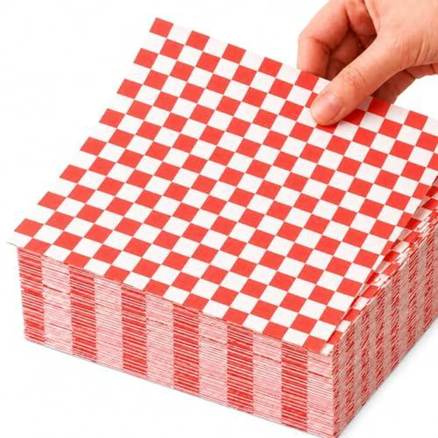 Alt view image 3 of 3 - 100Pcs Deli Paper Sheets, Grease Resistant Wax Paper Sheets for Food 7x7"