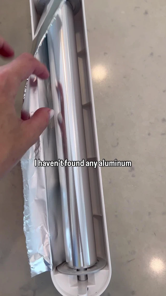 Alt view image 6 of 6 - Refillable Magnetic Plastic Wrap Dispenser With Slide Cutter, Sturdy Food Cling Film Cutter, Press and Seal Wrap, 12" x 328' Roll BPA Free
