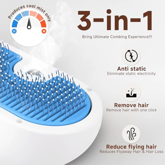 Alt view image 3 of 7 - Pet Steam Brush for Dog, cat brushes for indoor cats - 1 Waterless Shampoo